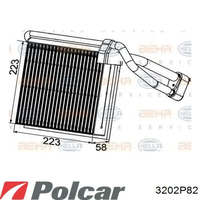 3202P8-2 Polcar vaporizador de aparelho de ar condicionado