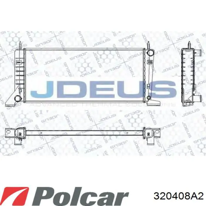 Радиатор 320408A2 Polcar
