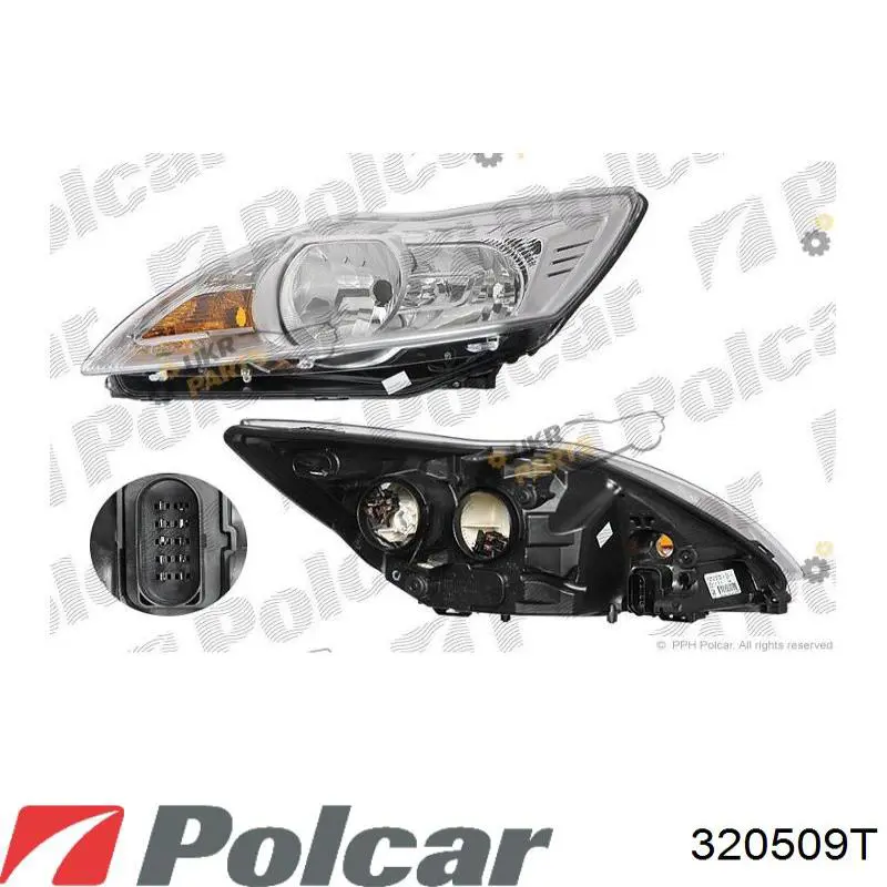 Фара левая 320509T Polcar