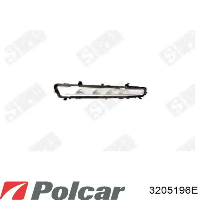 Luz intermitente de retrovisor exterior derecho 3205196E Polcar