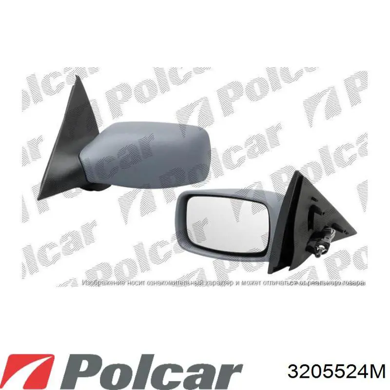 Наружное зеркало правое Polcar 3205524M цена, от 51.99 USD