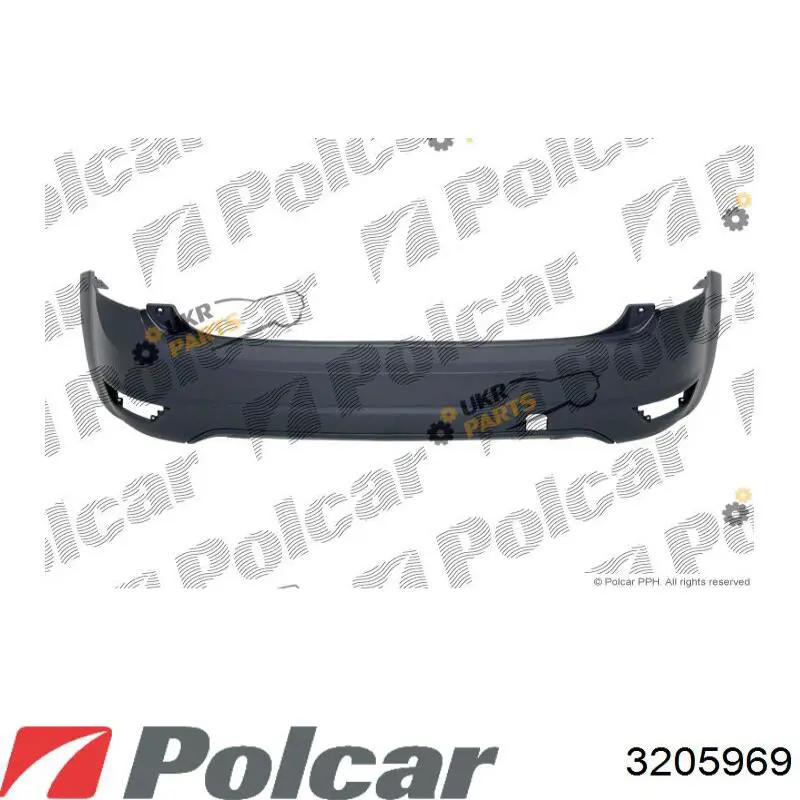 Задний бампер 3205969 Polcar