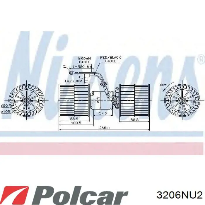 3206NU2 Polcar вентилятор печки