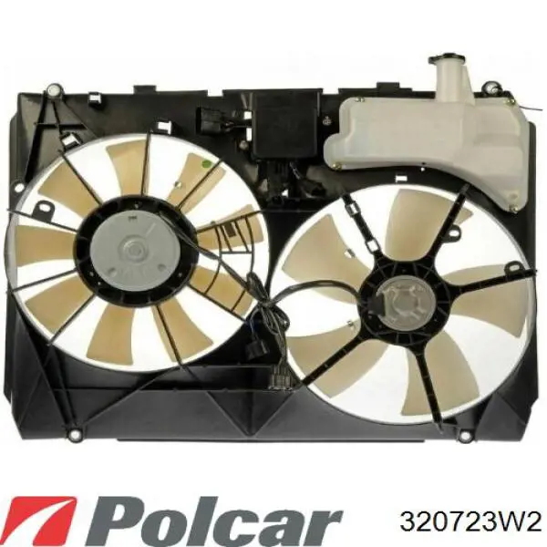 Диффузор радиатора охлаждения в сборе с мотором и крыльчаткой Polcar 320723W2 цена, от 20.27 USD