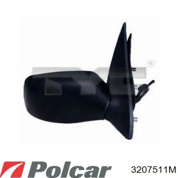 Левое боковое зеркало 3207511M Polcar