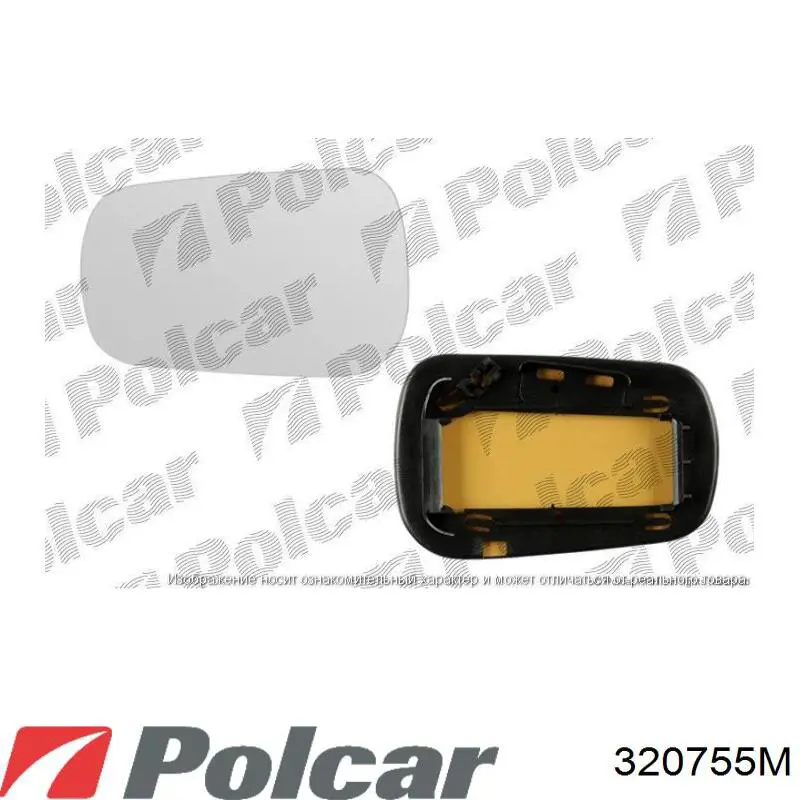 Стекло правого зеркала заднего вида 6804033 Ford