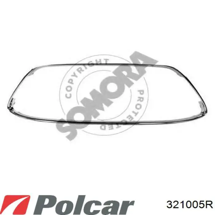 Облицовка радиатора Polcar 321005R цена, от 10.24 USD