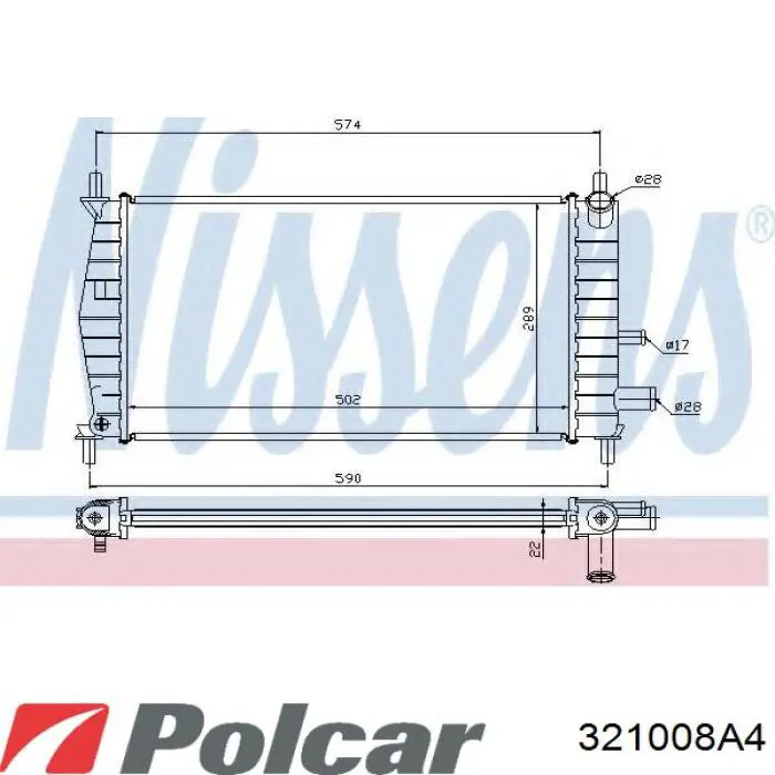 321008A4 Polcar радиатор