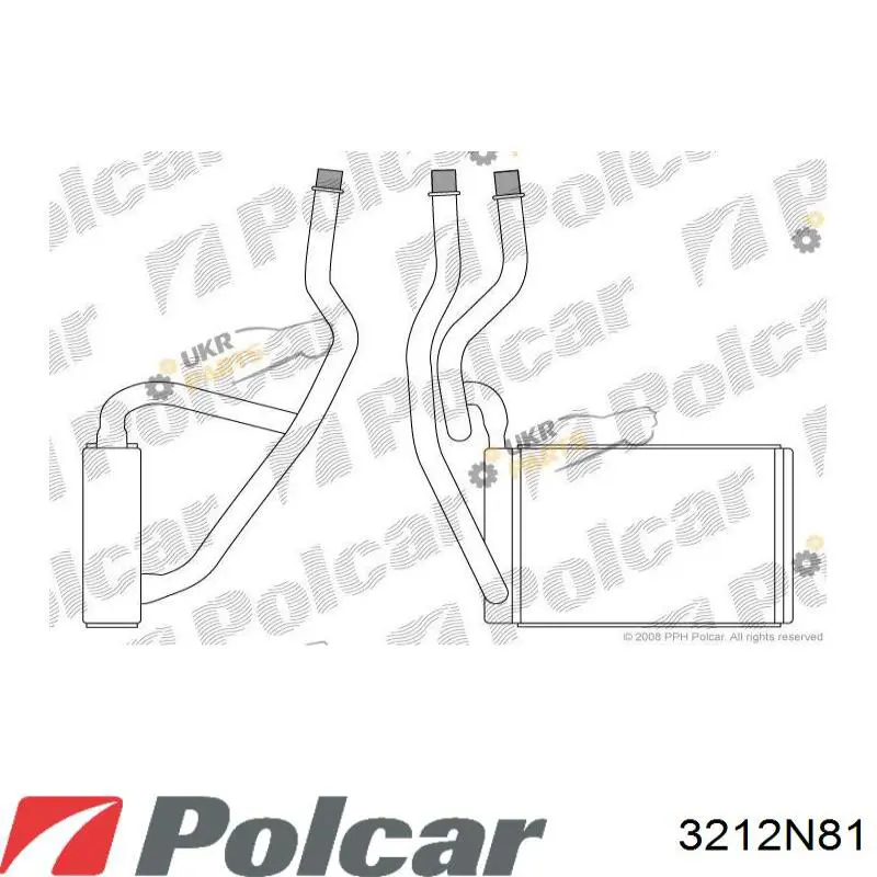 Радиатор печки 3212N81 Polcar