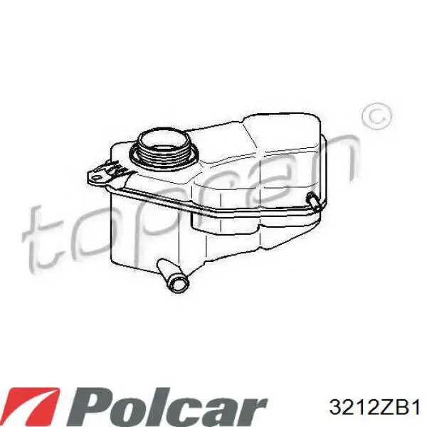 Бачок системы охлаждения 3212ZB1 Polcar