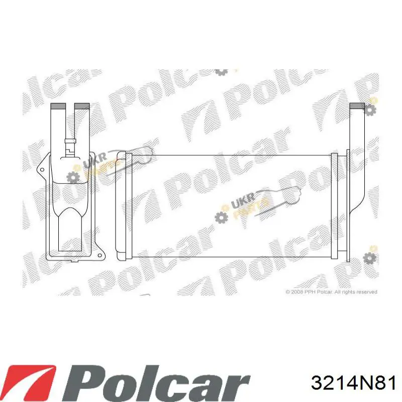 3214N81 Polcar радиатор печки