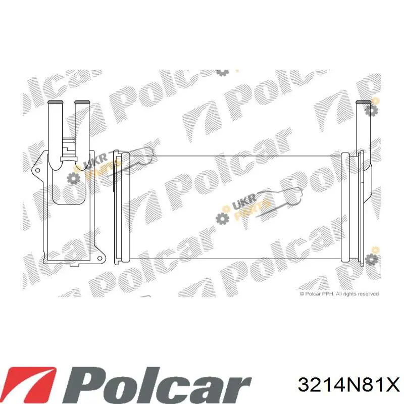 3214N81X Polcar радиатор печки