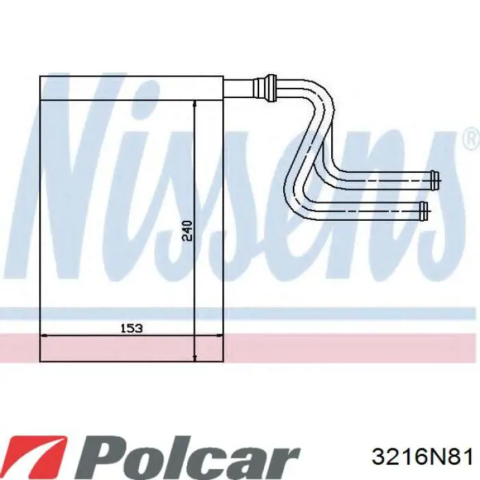 Радиатор отопителя Ford 6851006