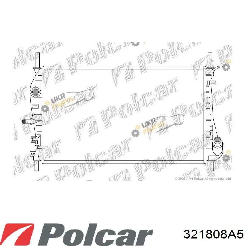 Радиатор 321808A5 Polcar