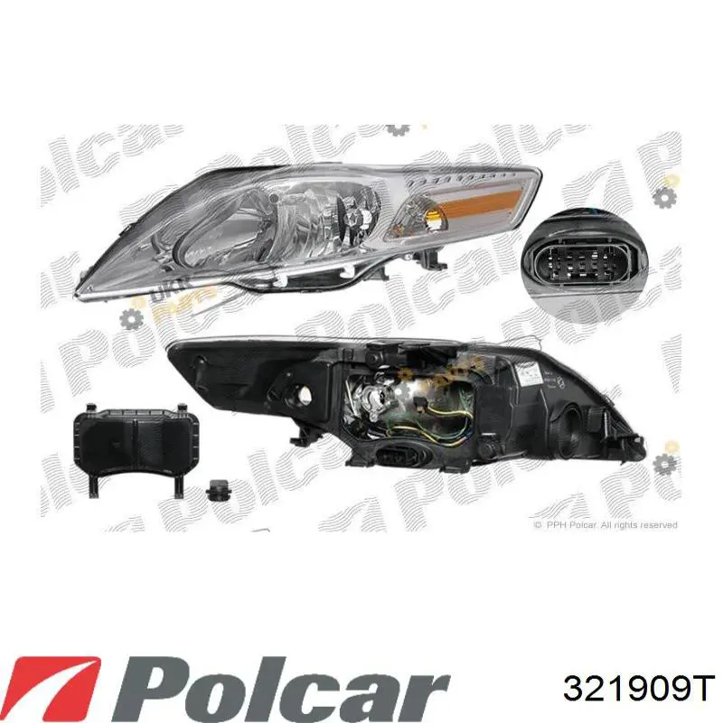 Фара левая 321909T Polcar