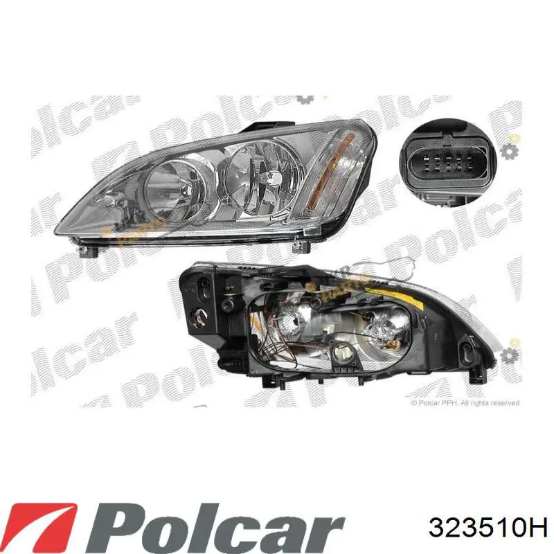 Фара правая 323510H Polcar