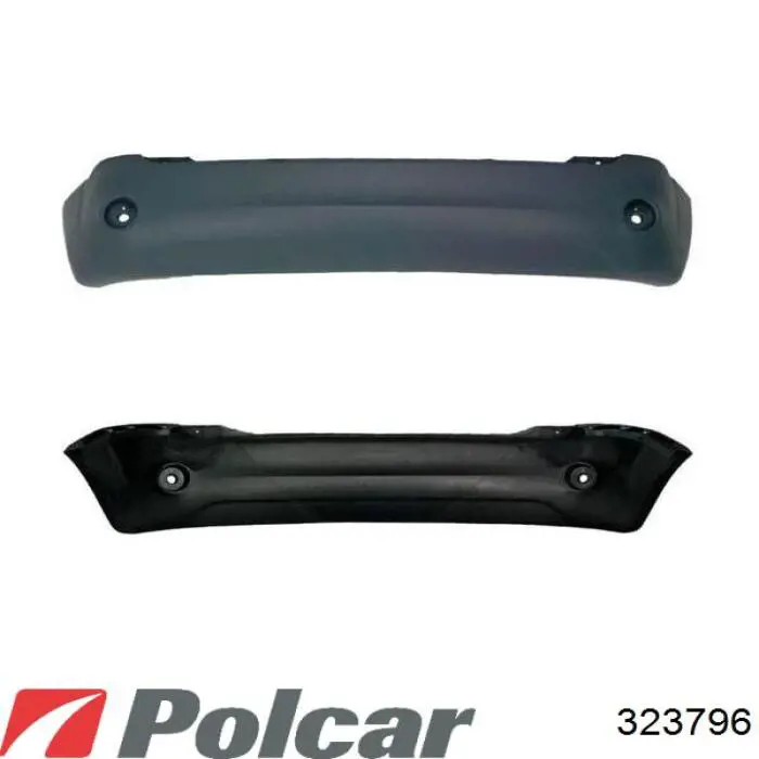 Задний бампер 323796 Polcar