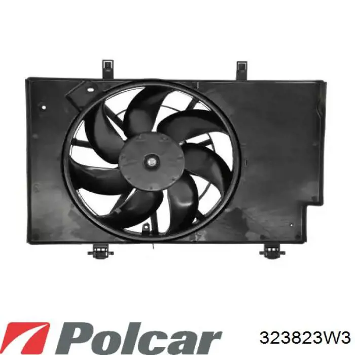 323823W3 Polcar диффузор радиатора охлаждения, в сборе с мотором и крыльчаткой