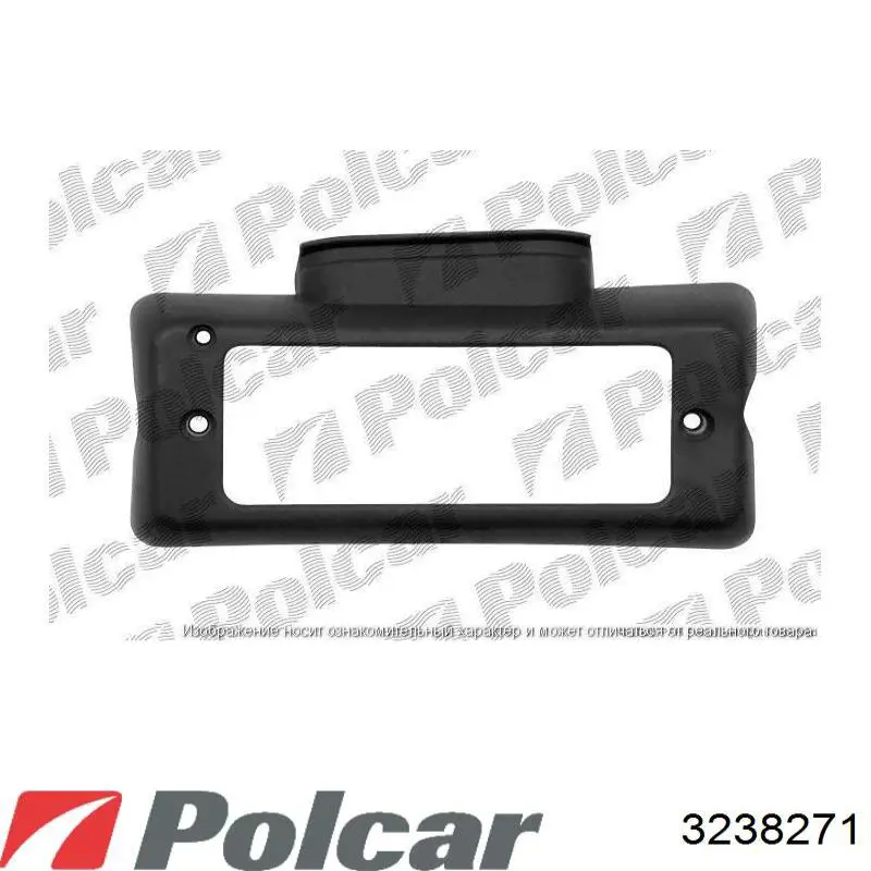 Ободок (окантовка) фары противотуманной левой 3238271 Polcar