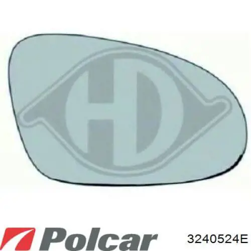 Правое зеркало 3240524E Polcar