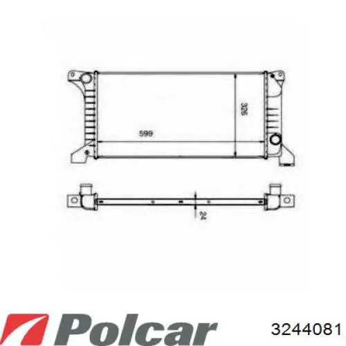 3244081 Polcar радиатор