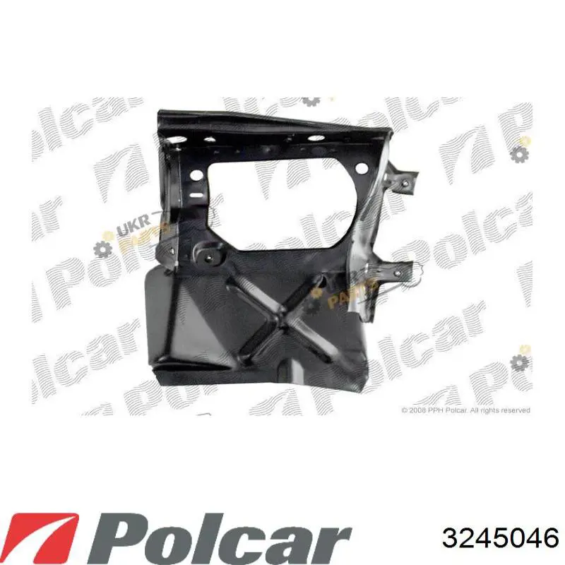 Суппорт радиатора правый (монтажная панель крепления фар) POLCAR 3245046