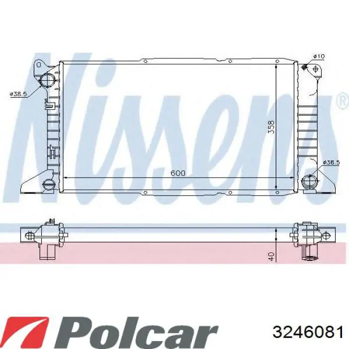 7138208 Ford Радиатор основной