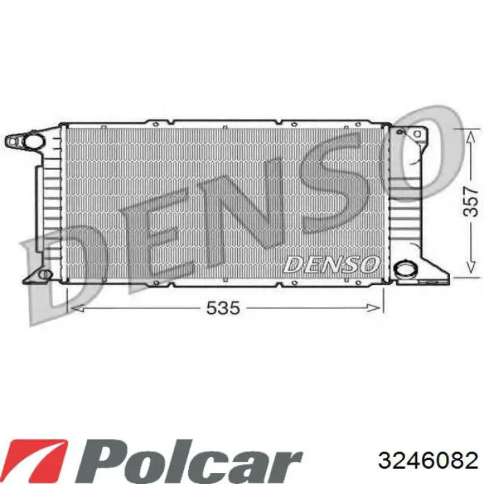 Радиатор 3246082 Polcar