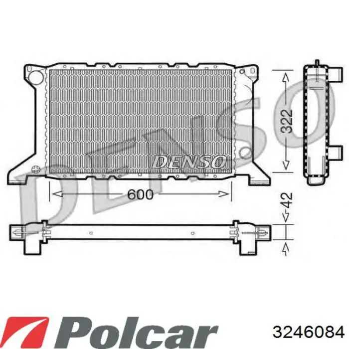 3246084 Polcar Радиатор основной
