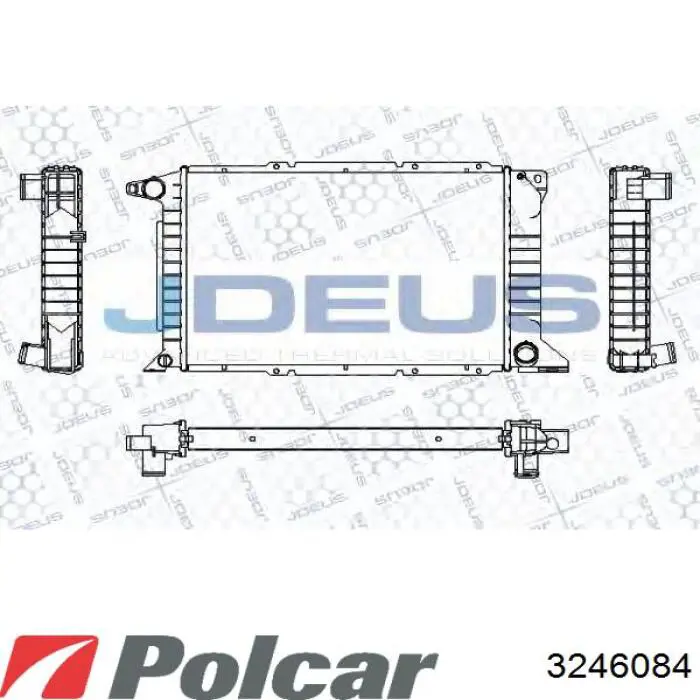 Радиатор охлаждения двигателя Polcar 3246084 цена, от 68.52 USD