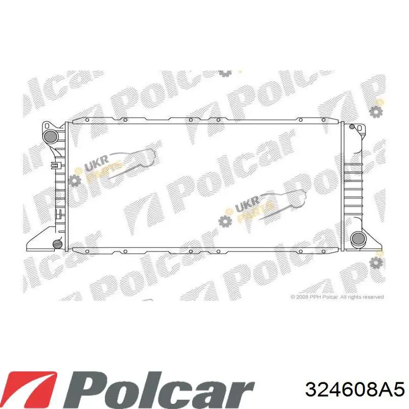 Купить 324608A5 Polcar Радиатор водяной