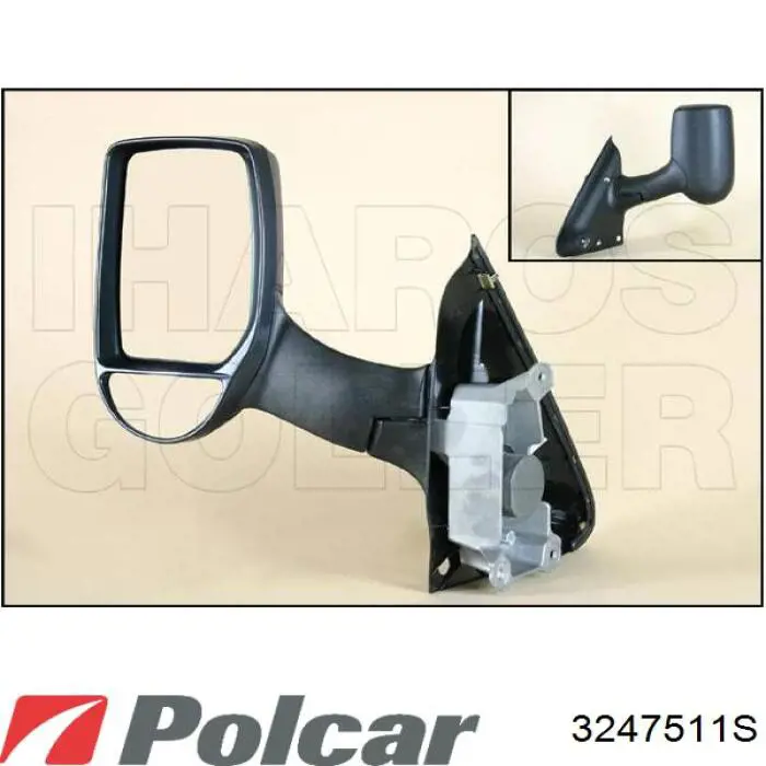 3247511S Polcar Левое боковое зеркало