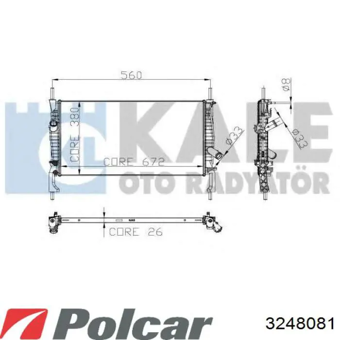 324808-1 Polcar радиатор