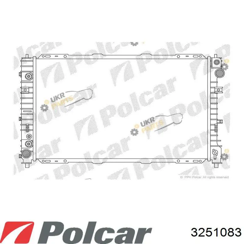 Радиатор охлаждения двигателя Polcar 3251083 цена, от 89.59 USD