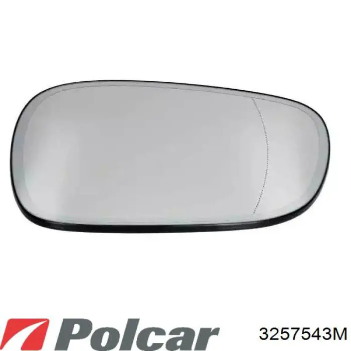 3257543M Polcar зеркальный элемент зеркала заднего вида левого