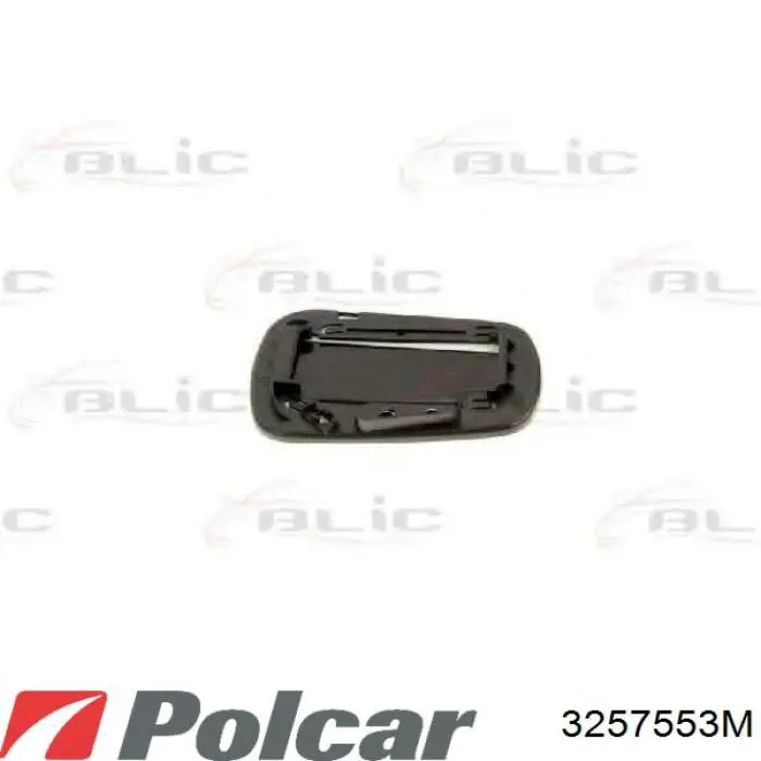 Стекло правого зеркала заднего вида 3257553E Polcar