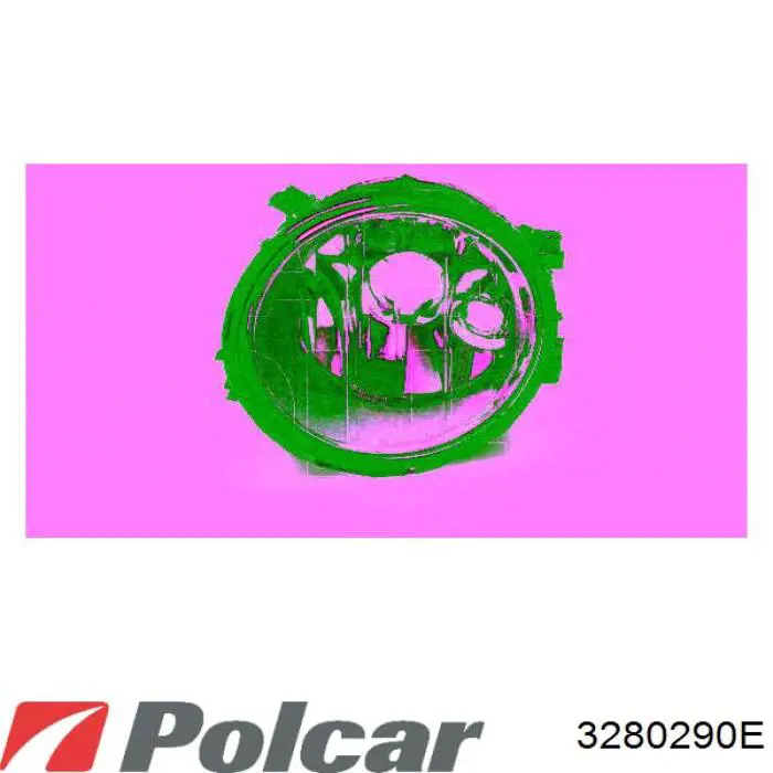 Купить 3280290E Polcar Противотуманка левая