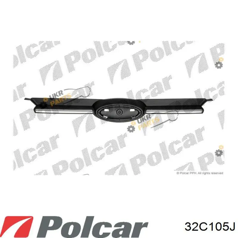 32C105-1 Polcar решетка радиатора