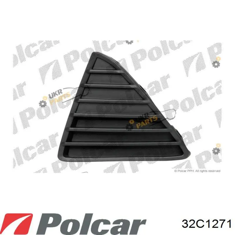 Решетка переднего бампера, левая Polcar 32C1271 цена, от 6.25 USD