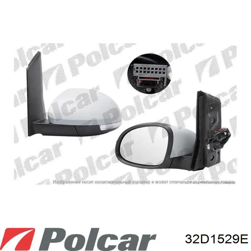 Наружное зеркало правое Polcar 32D1529E цена, от 128.09 USD