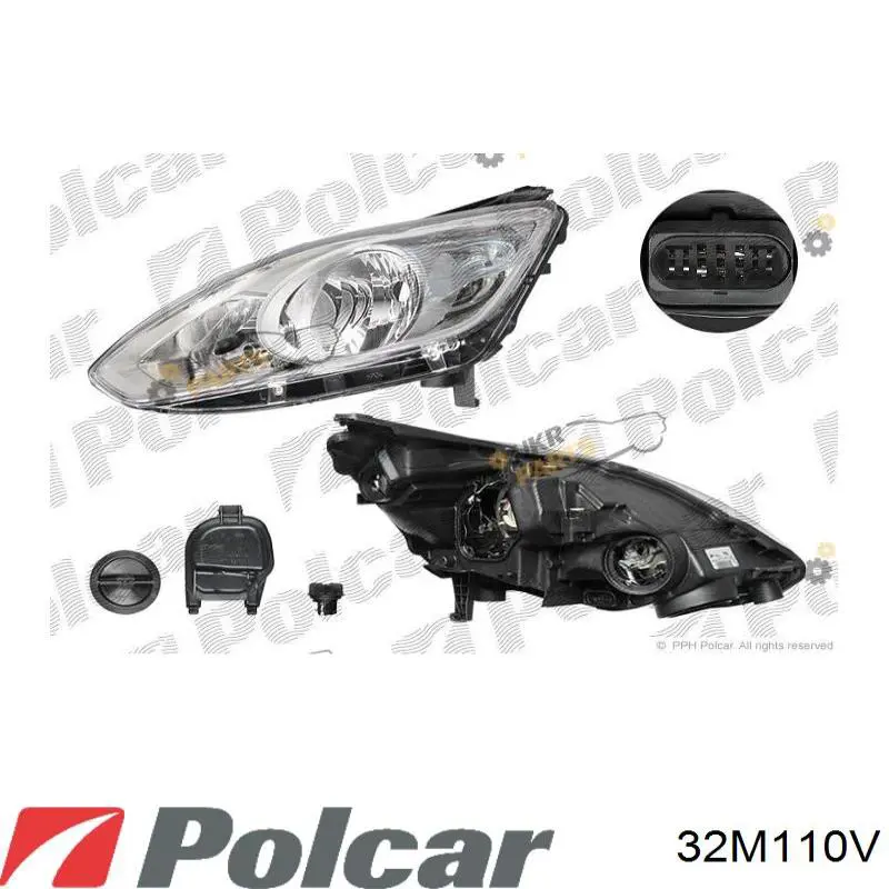 Фара правая 32M110V Polcar