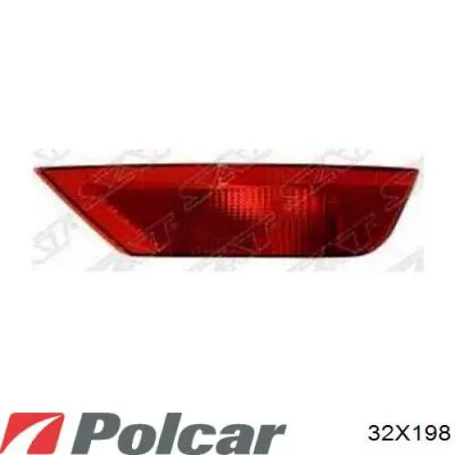 5221716 Ford Клык заднего бампера правый