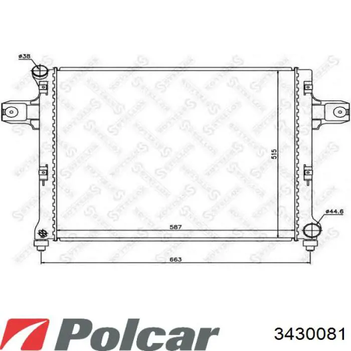 3430081 Polcar радиатор