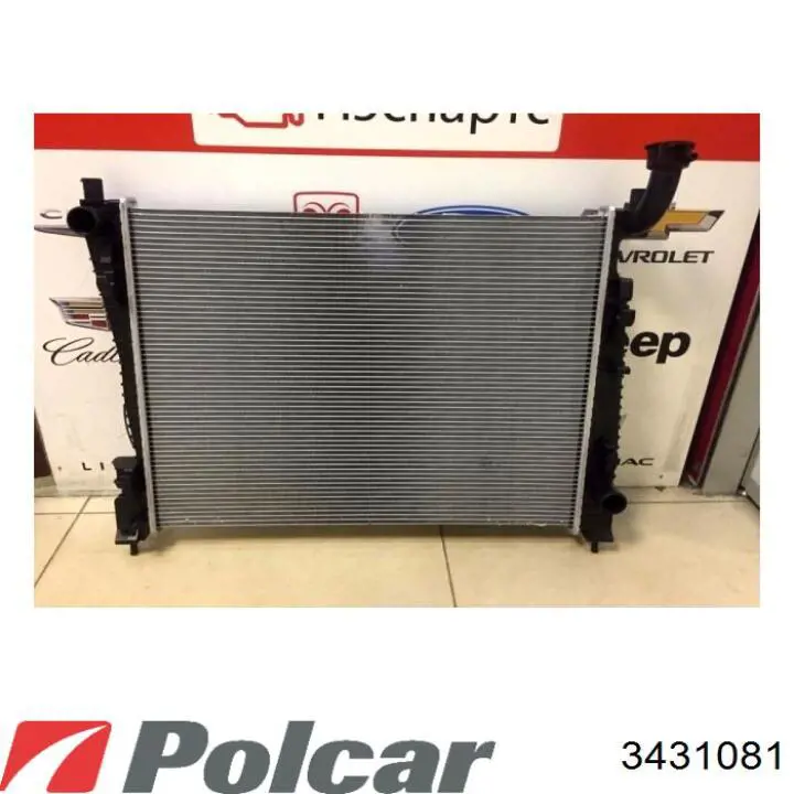 3431081 Polcar radiador de esfriamento de motor