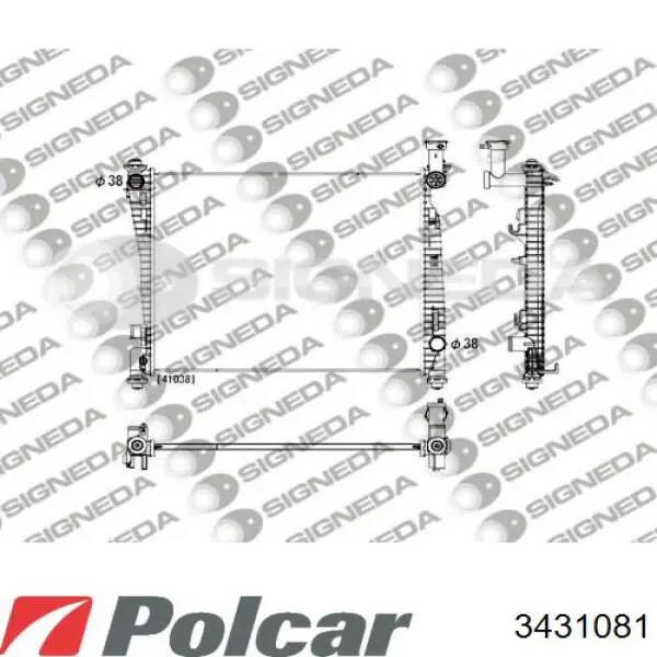 3431081 Polcar Радиатор основной