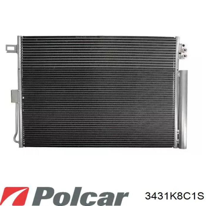 Радиатор кондиционера 3431K8C1S Polcar