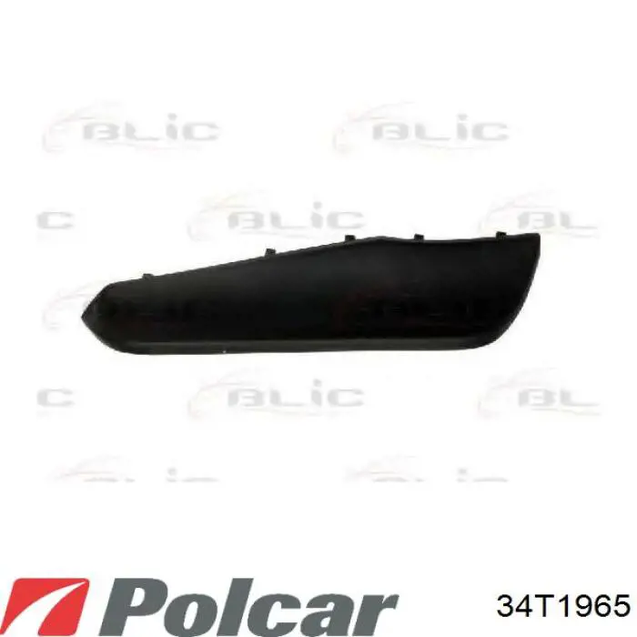 34T1965 Polcar Накладка бампера заднего, верхняя защитная (ступень-подножка)