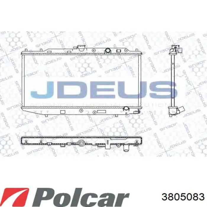 Радиатор 3805083 Polcar
