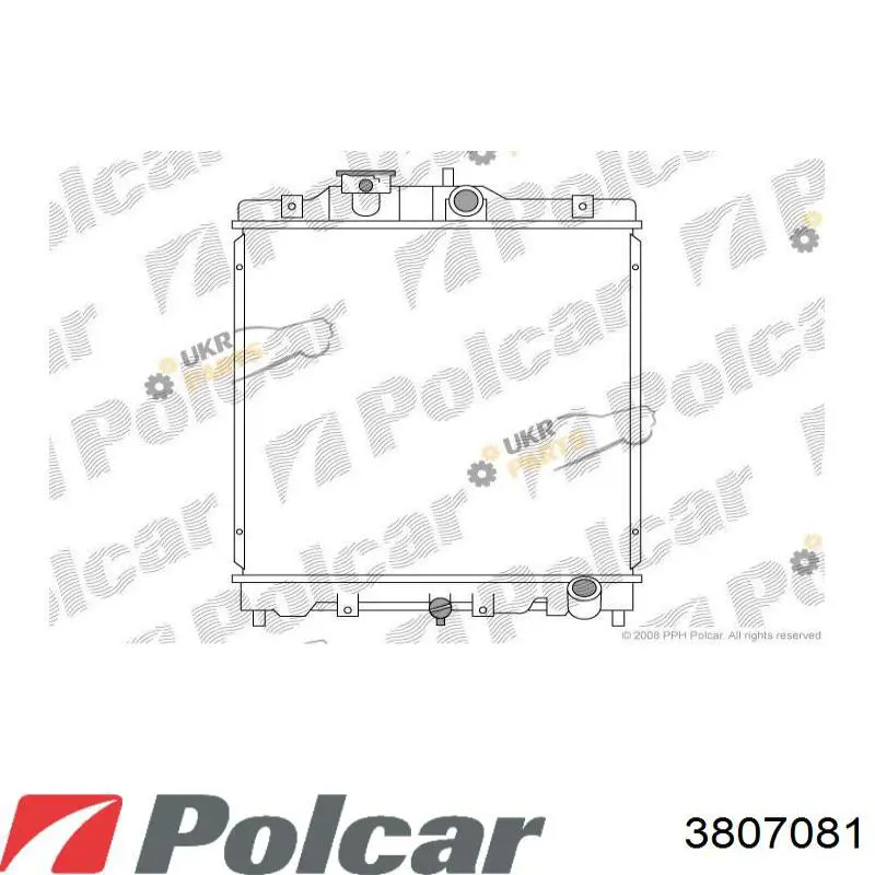3807081 Polcar радиатор