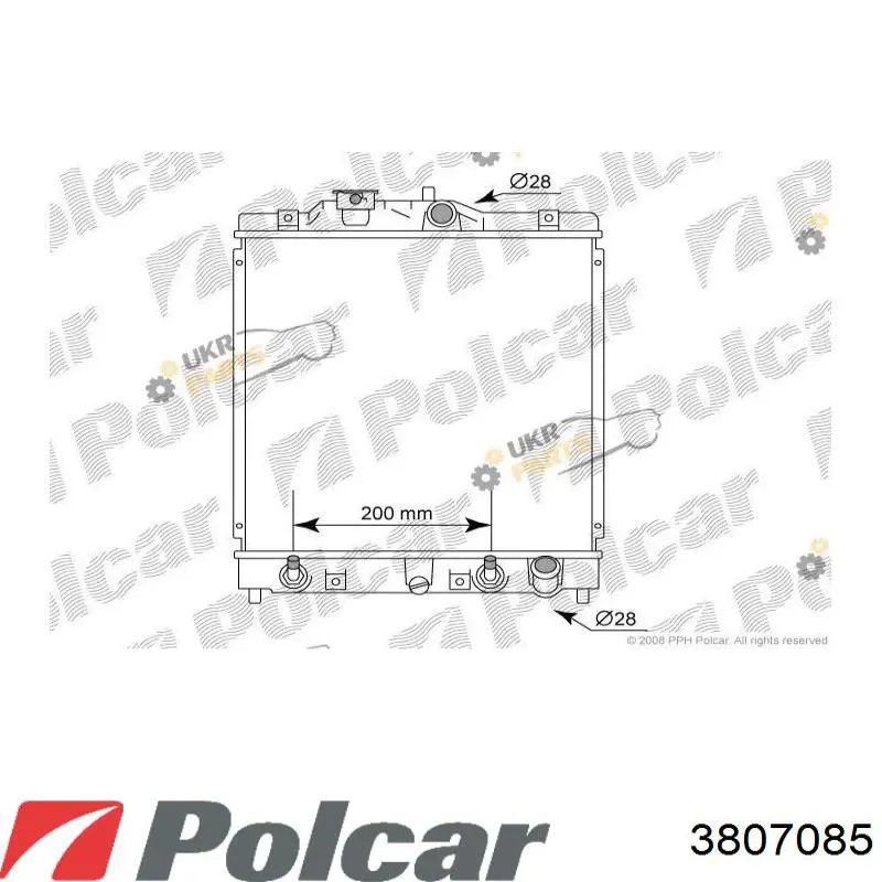 3807085 Polcar радиатор